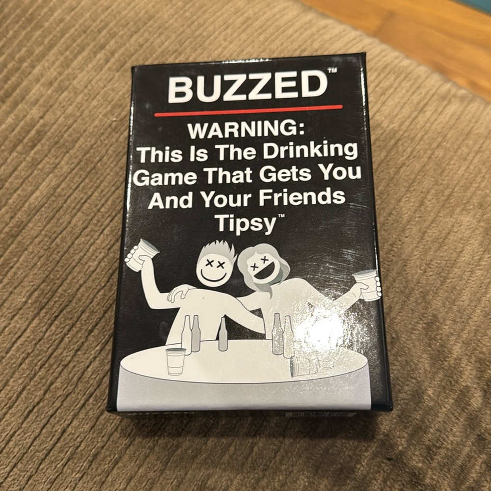 BUZZED drinking card game - never used
